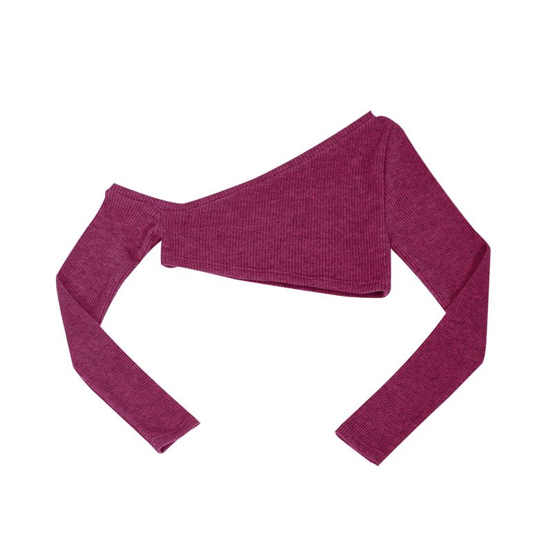 DARLING, YOU ARE BAD（YOU ARE BAD）の「ONE SHOULDER CROP KNIT #MAGENTA（Tops）」