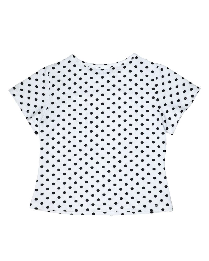 Polka Dot Spider Tee [White]