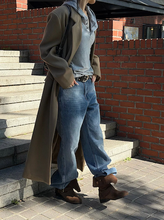 [Unisex] Max double long coat(2color)