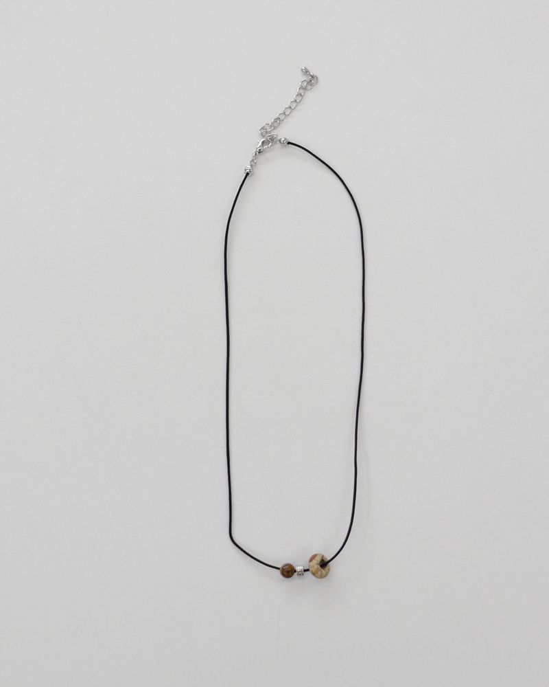 Nept vintage gemstone point necklace