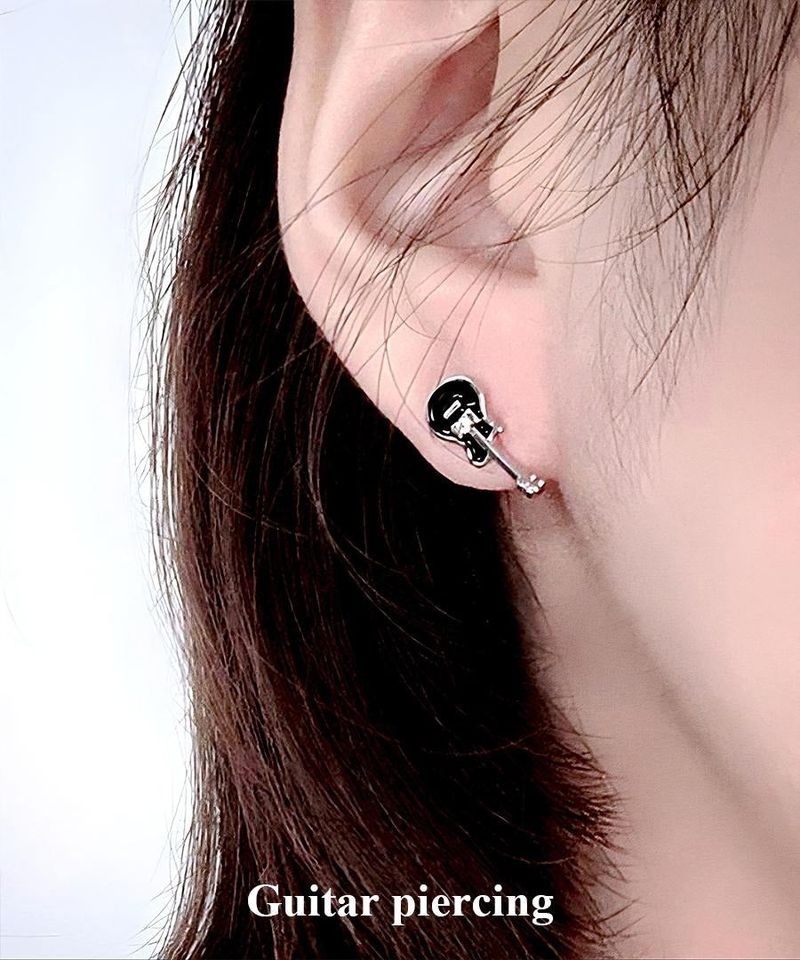 black guitar piercing 1PC