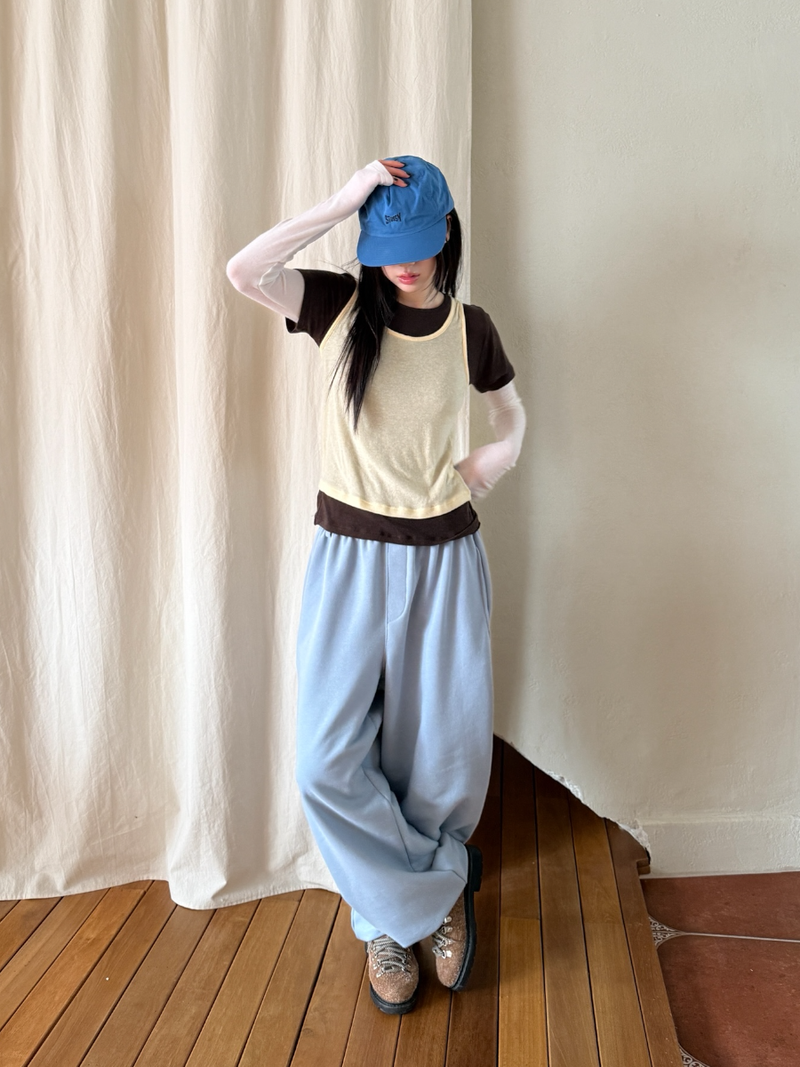 belted sweat pants