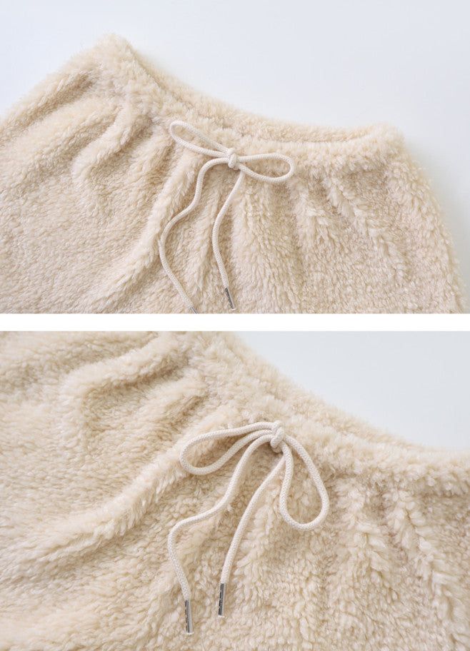 Fluffy Boa Fleece Shorts (3color)