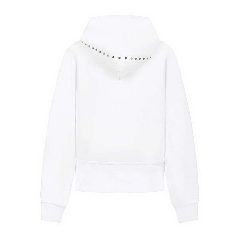 Stud Line Two-Way Hood Zip-Up