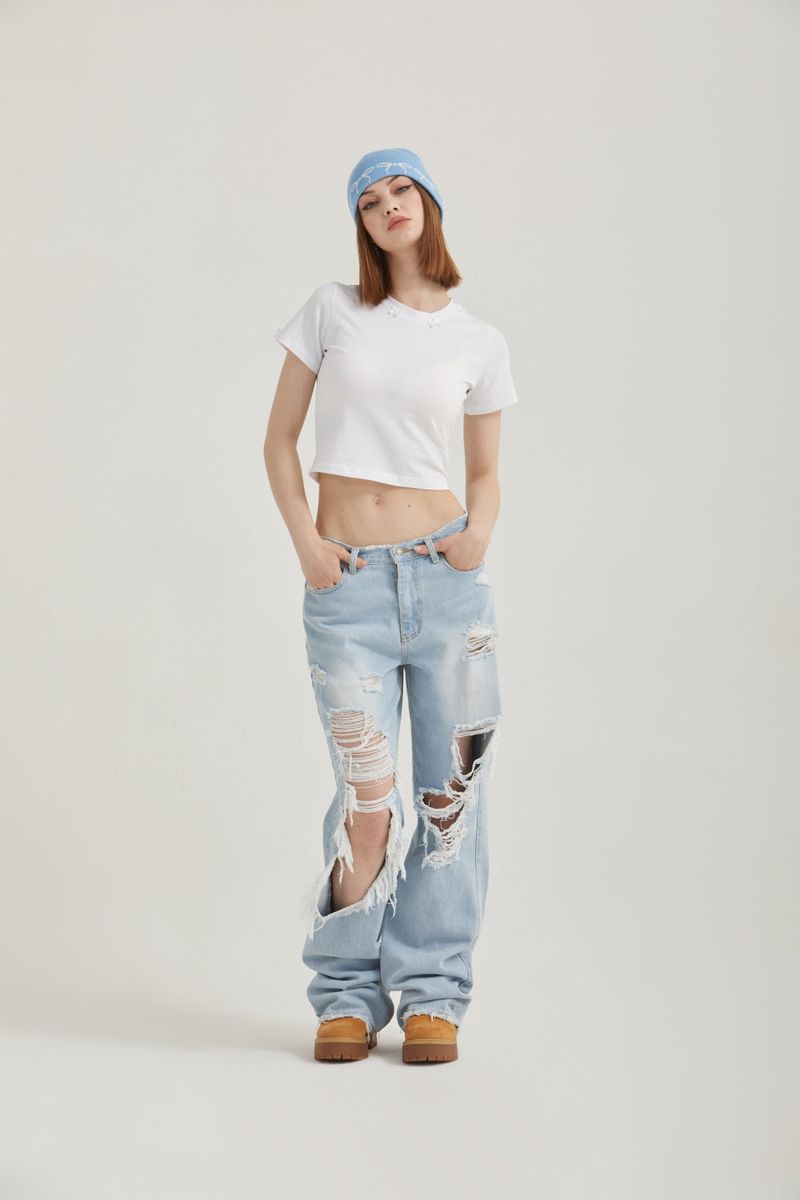 PETITE RIBBON T-SHIRT