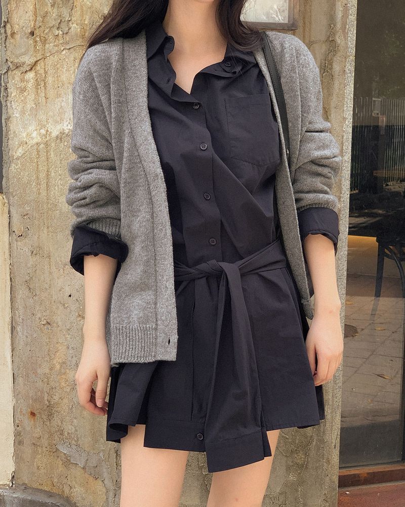 Aden V-knit cardigan