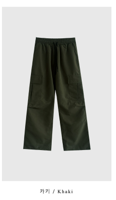 KEF Rustling Cargo Wide Elastic Pants / 6 colors