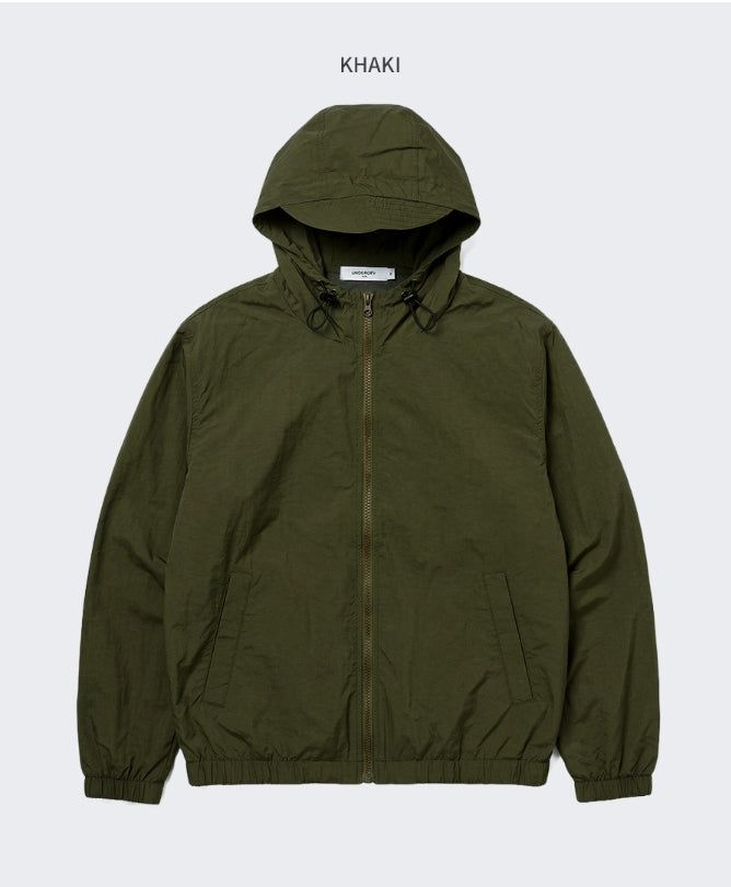 Crop Banding Light Windbreaker Khaki