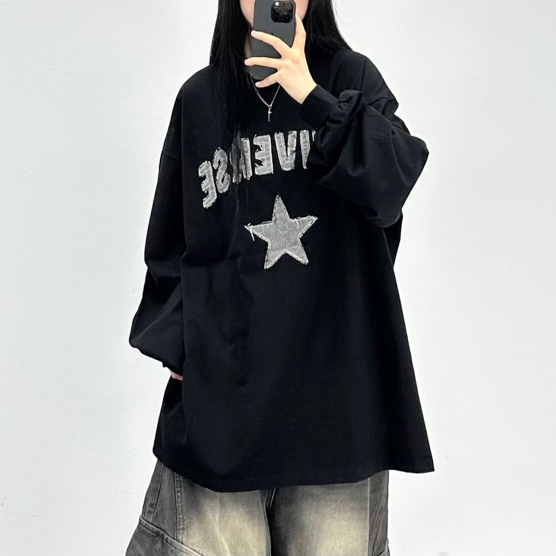 PEARCLAN（ペアクラン）の「universe patch long sleeve（Tops）」