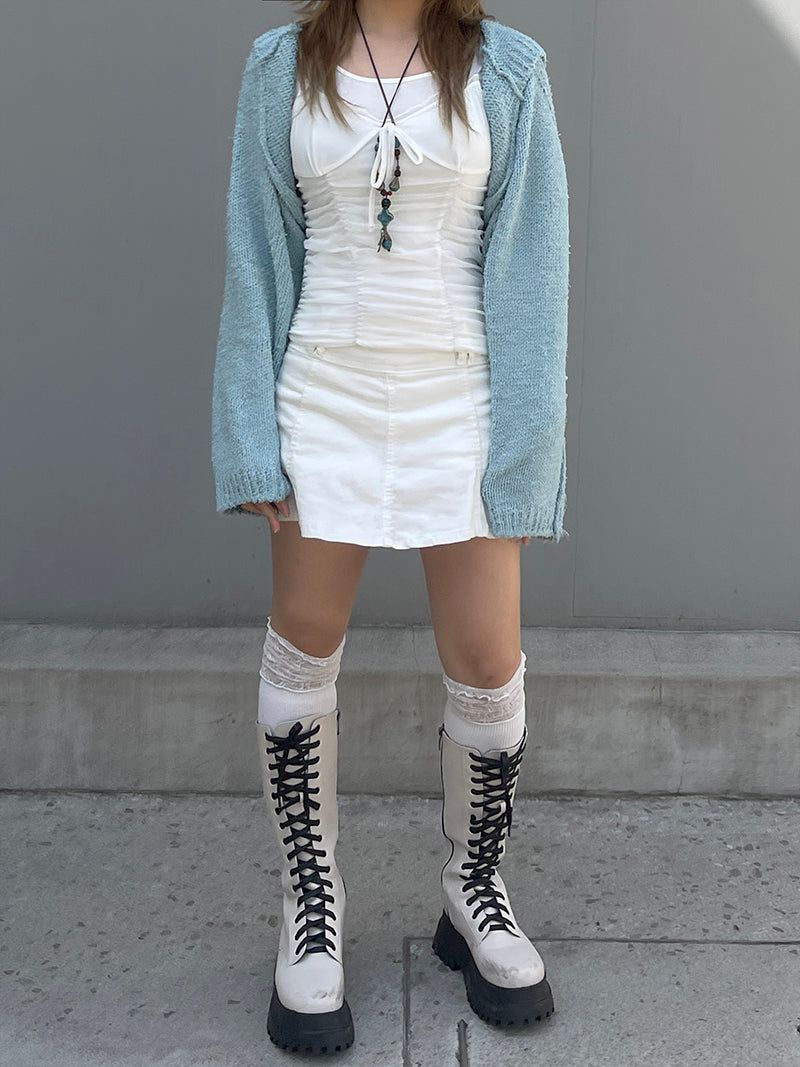 ballerina shirring sleeveless