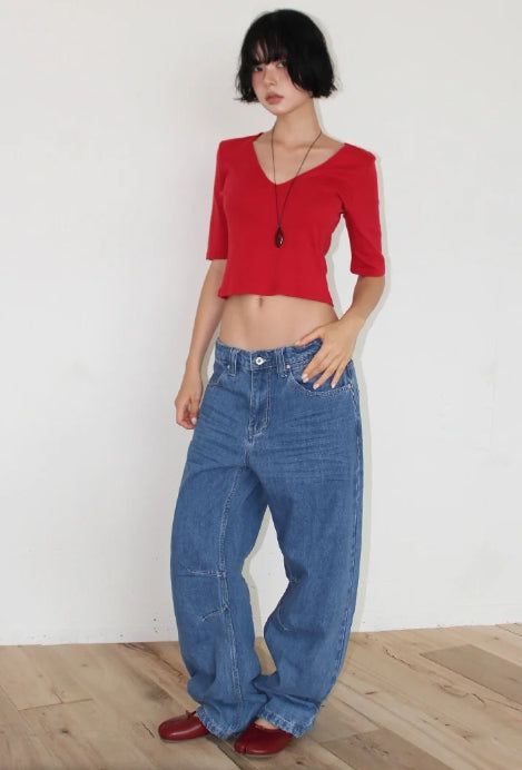 DART CURVED DENIM