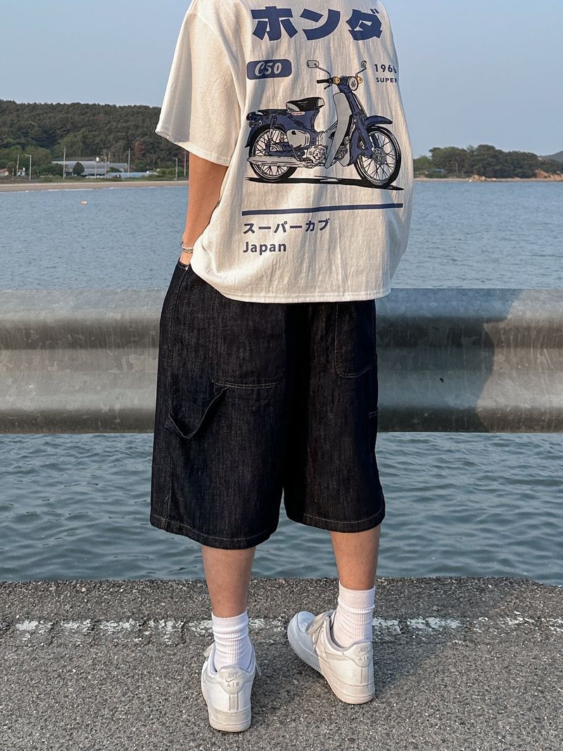 [Linen] Carpender Banding Bermuda Pants