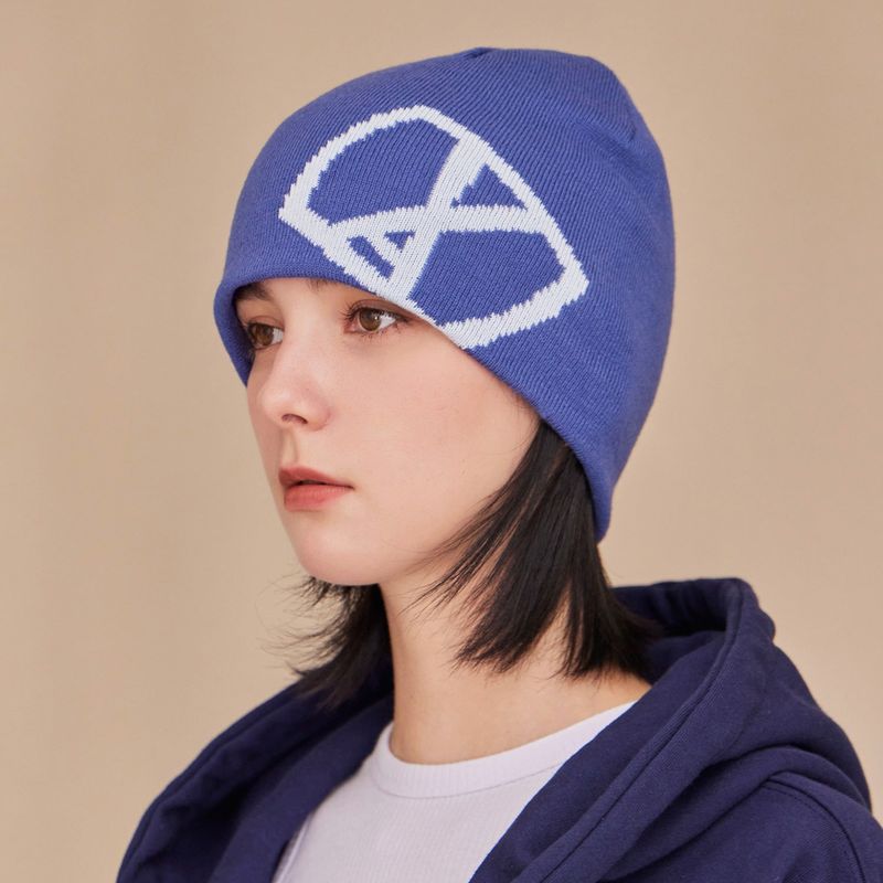VARZAR（バザール）の「VA Square Jacquard Beanie / Blue（Hats）」