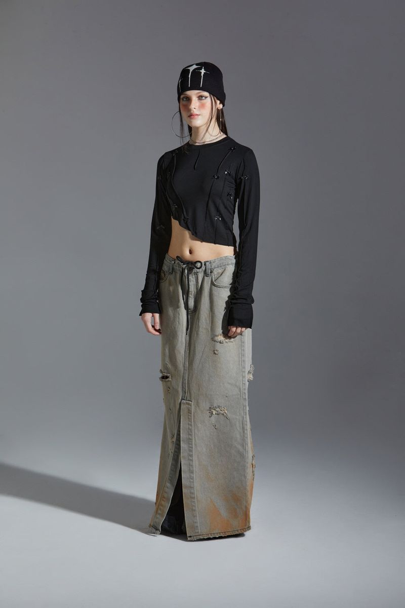 POKER LONG SKIRT