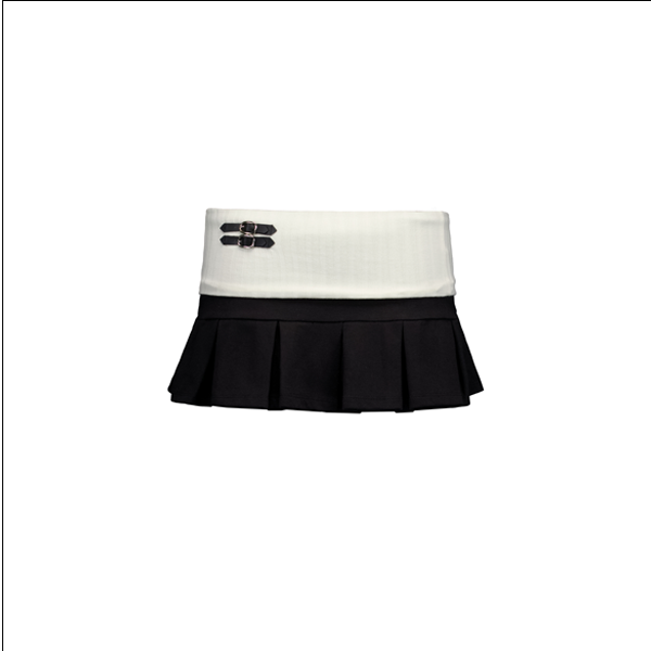 Forusring（フォーラスリング）の「4US BANDING MINI SKIRT [BLACK]（Skirts）」