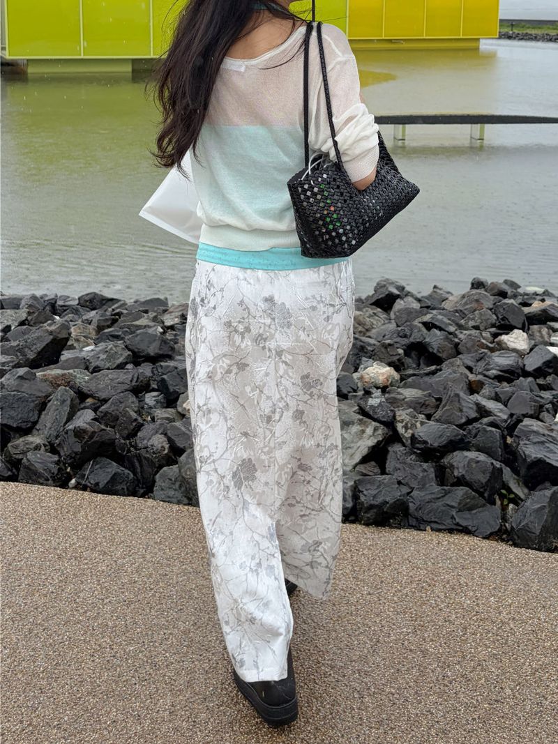 Shirred Halter Neck Long Sleeveless