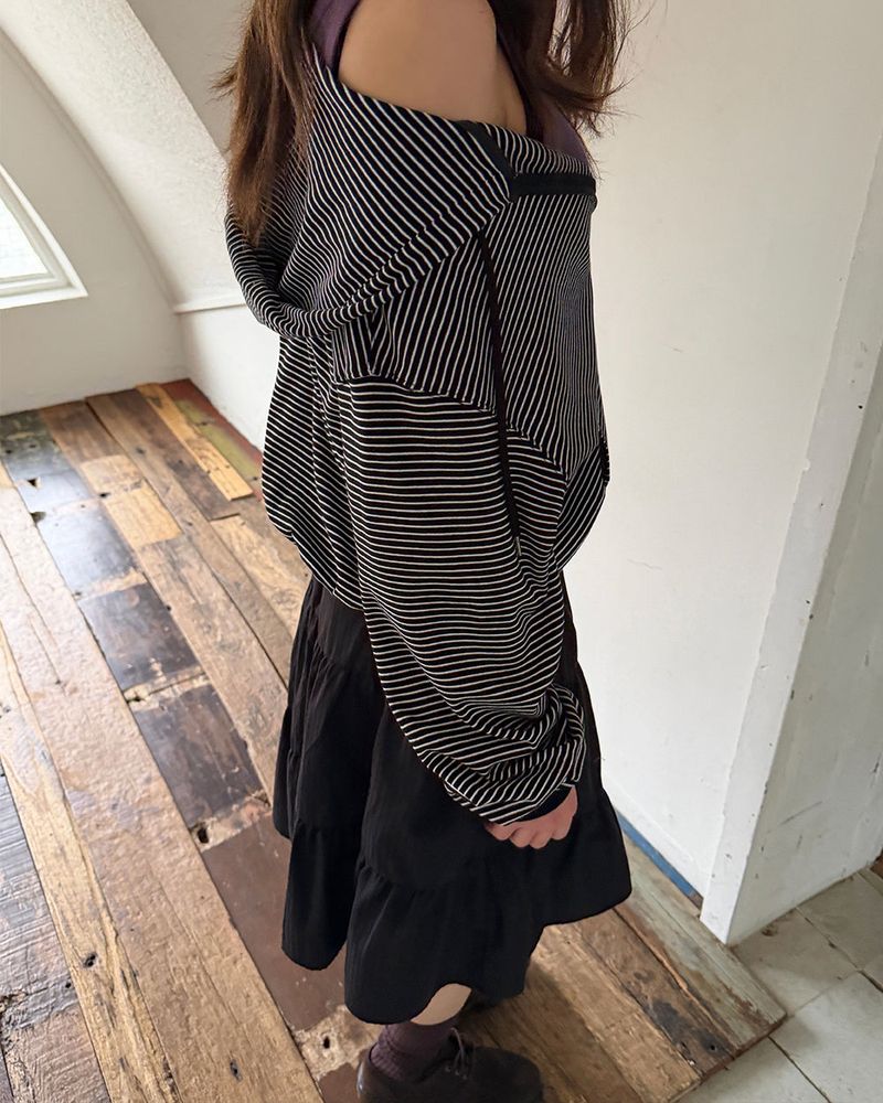 [ORIGINAL] Clover Stripe Hood Zip-Up