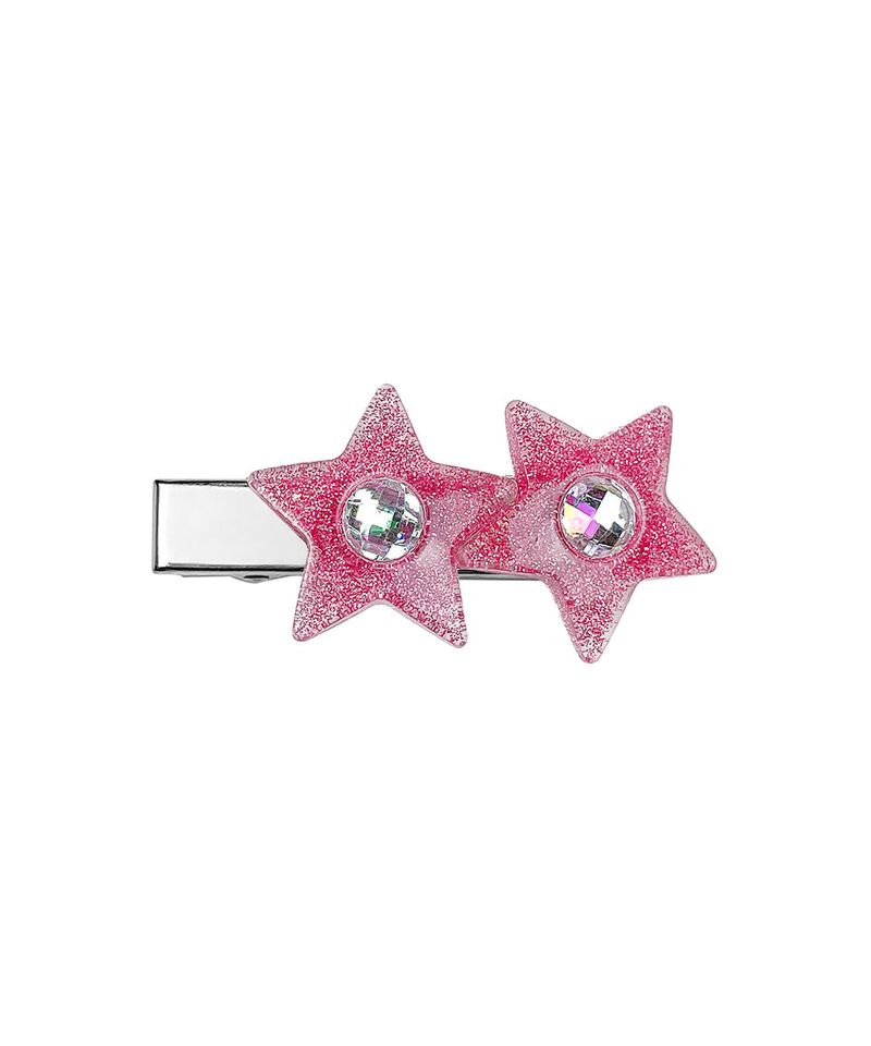 Glitter Star Cubic Clip Hairpin