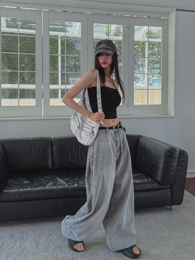 [U-BASIC] Side Shirring Tube Top (+With Cup)