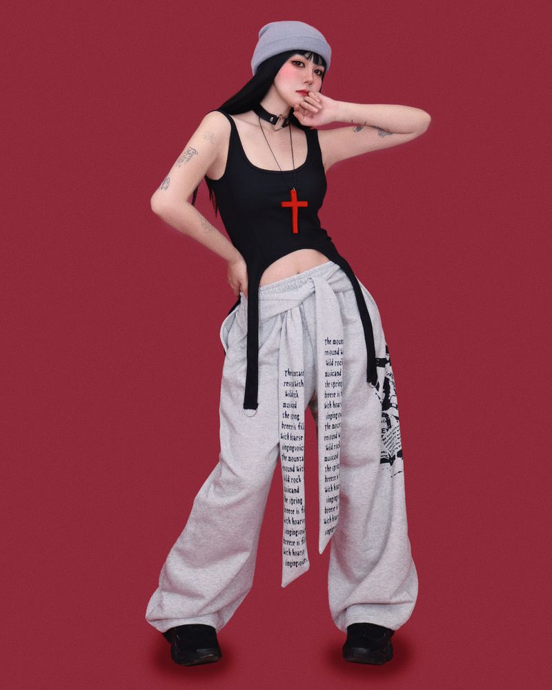 heavy-metal wide pants (2color)