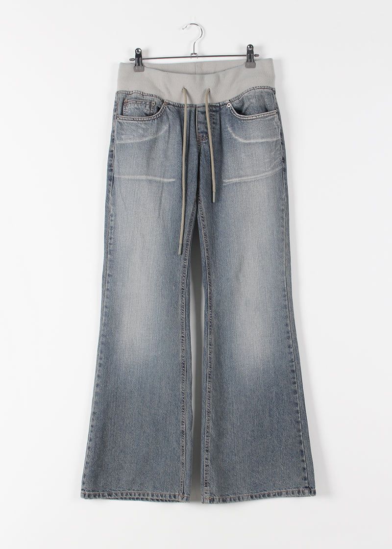 WASHING BANDING FLARE DENIM