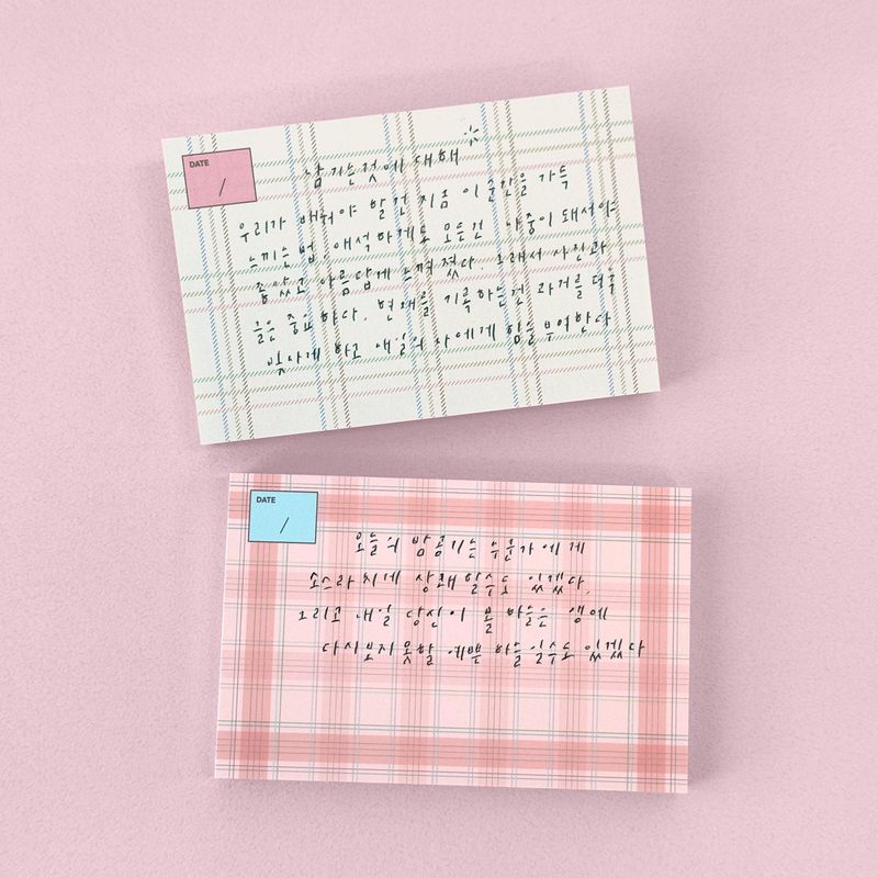 oab check memo set / 4 pieces