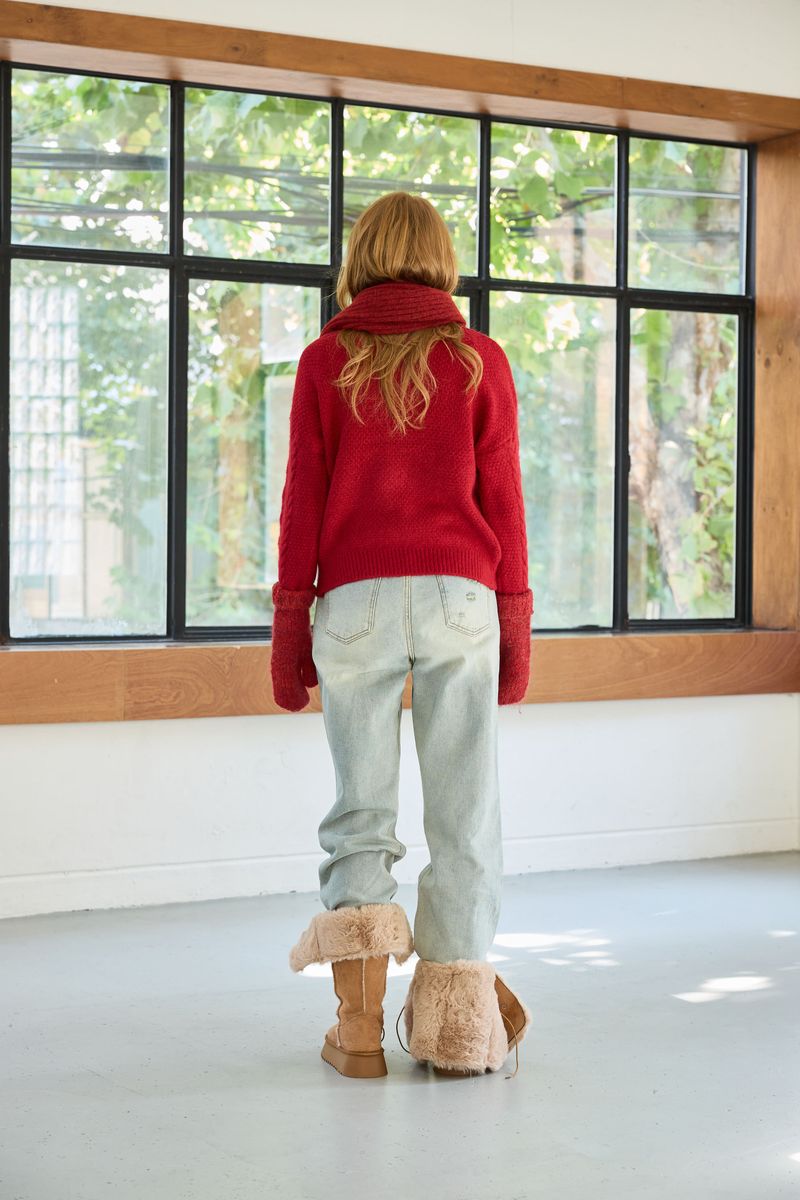 JUICY ROUND KNIT / RED