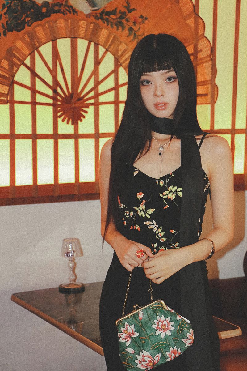 紅煙 Suryeon necklace (2way) (Black/Blue)