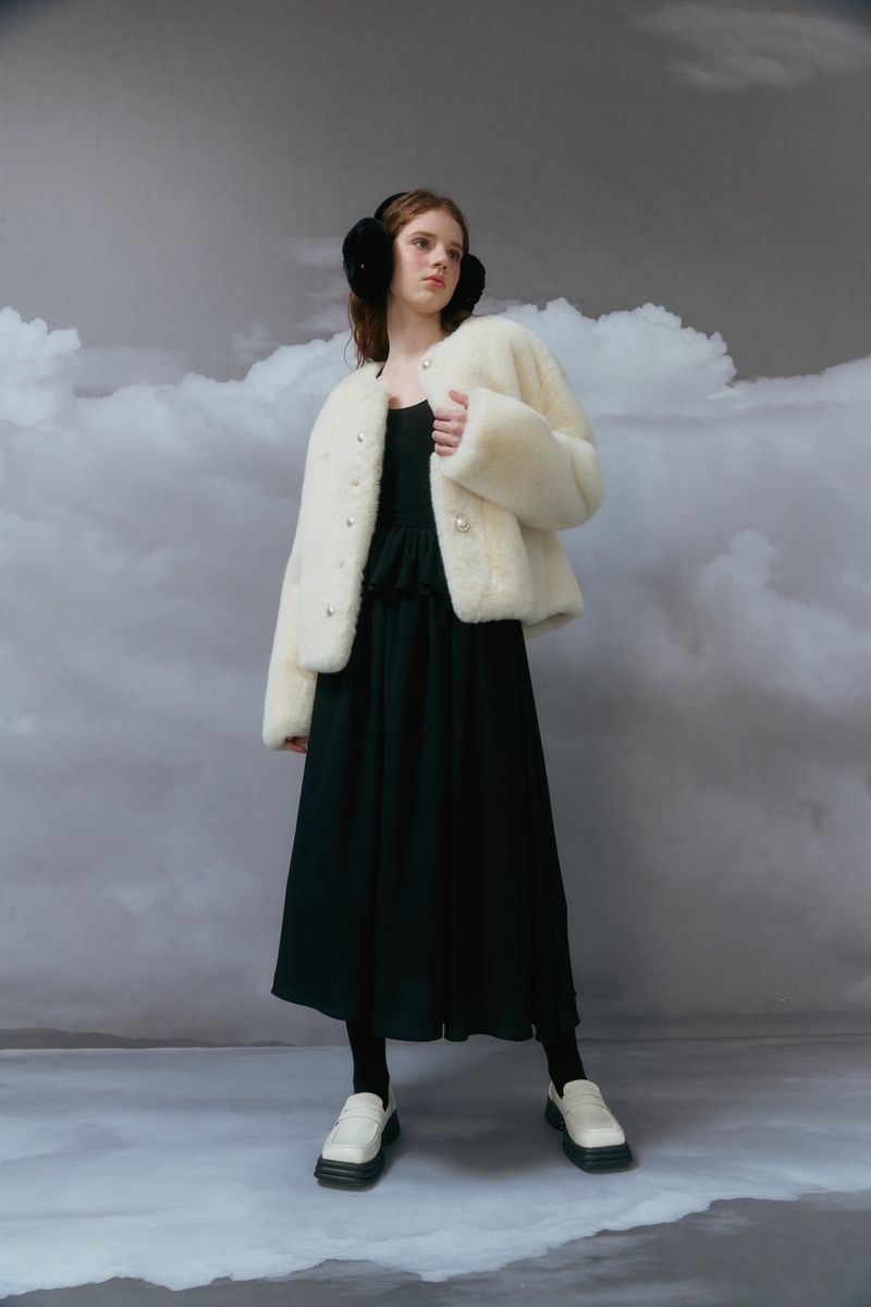Eco fur jacket