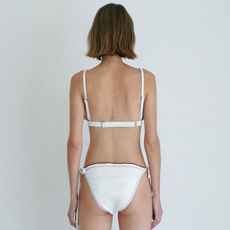 FRILL LACE BIKINI SET / WHITE