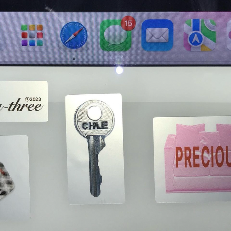 @c.h.a.e.e.o.n BIG silver sticker