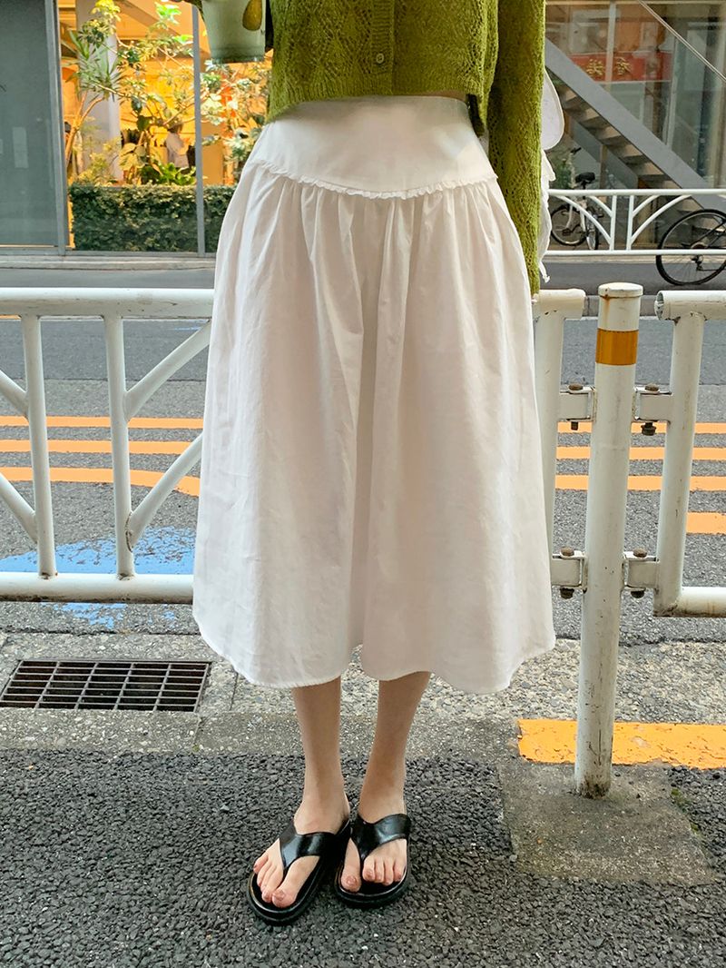 [MADE] Air frill long skirt