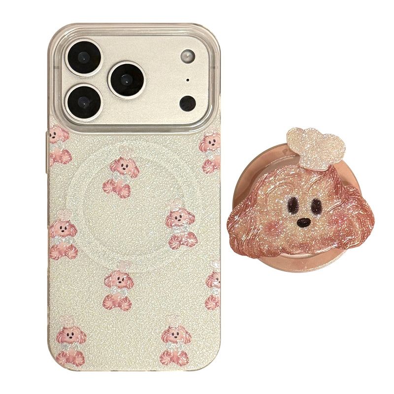 Bling Bling Glitter Chef Puppy Talk iPhone Case