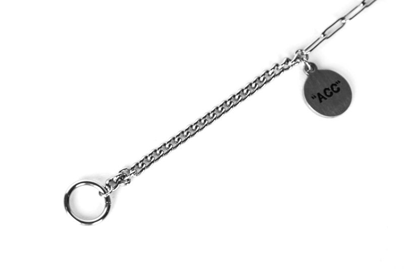 S SY PENDANT LINK CHAIN BRACELET (SURGICAL STEEL)