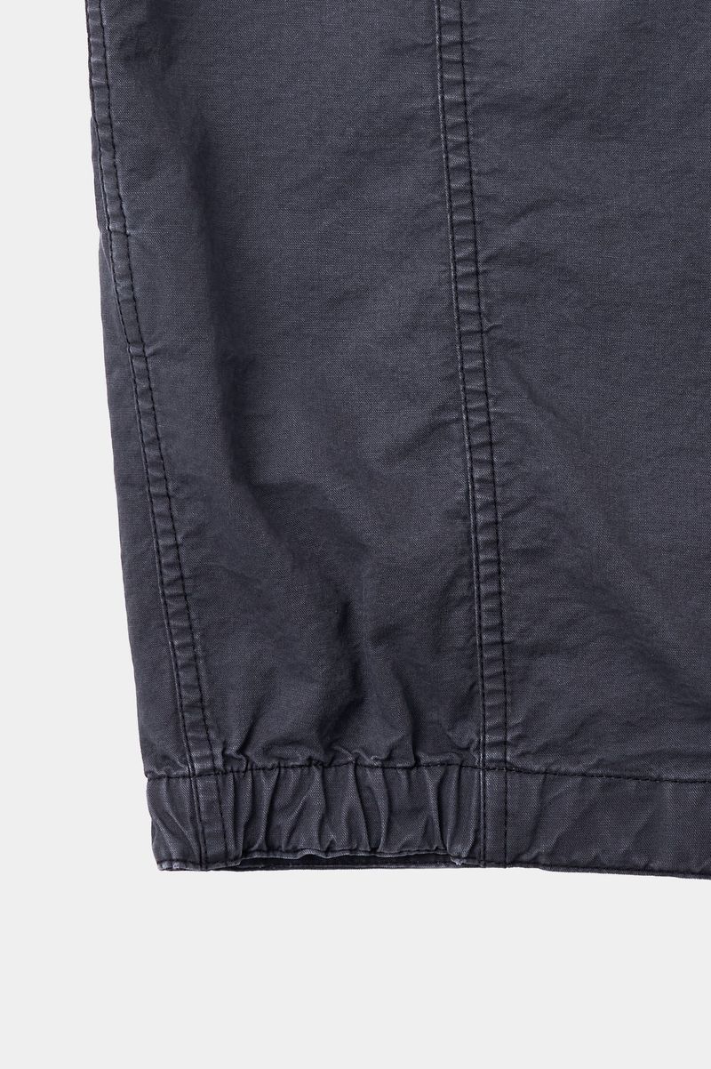 Vintage Washed Flap Pockets Work Shacket (Washed Charcoal)