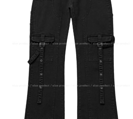 More Belted Low Bootcut Pants