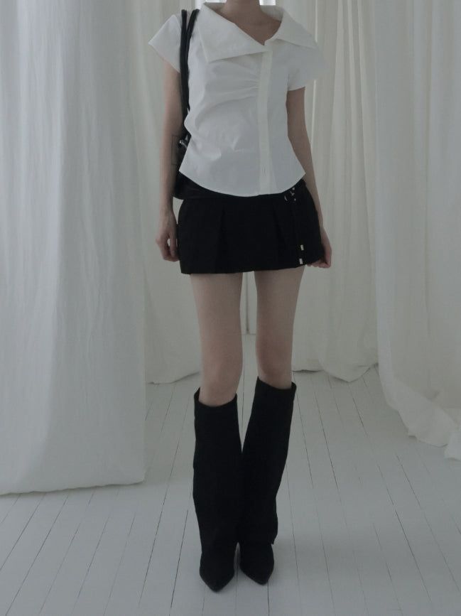 Asel Unbalance Sailor Blouse