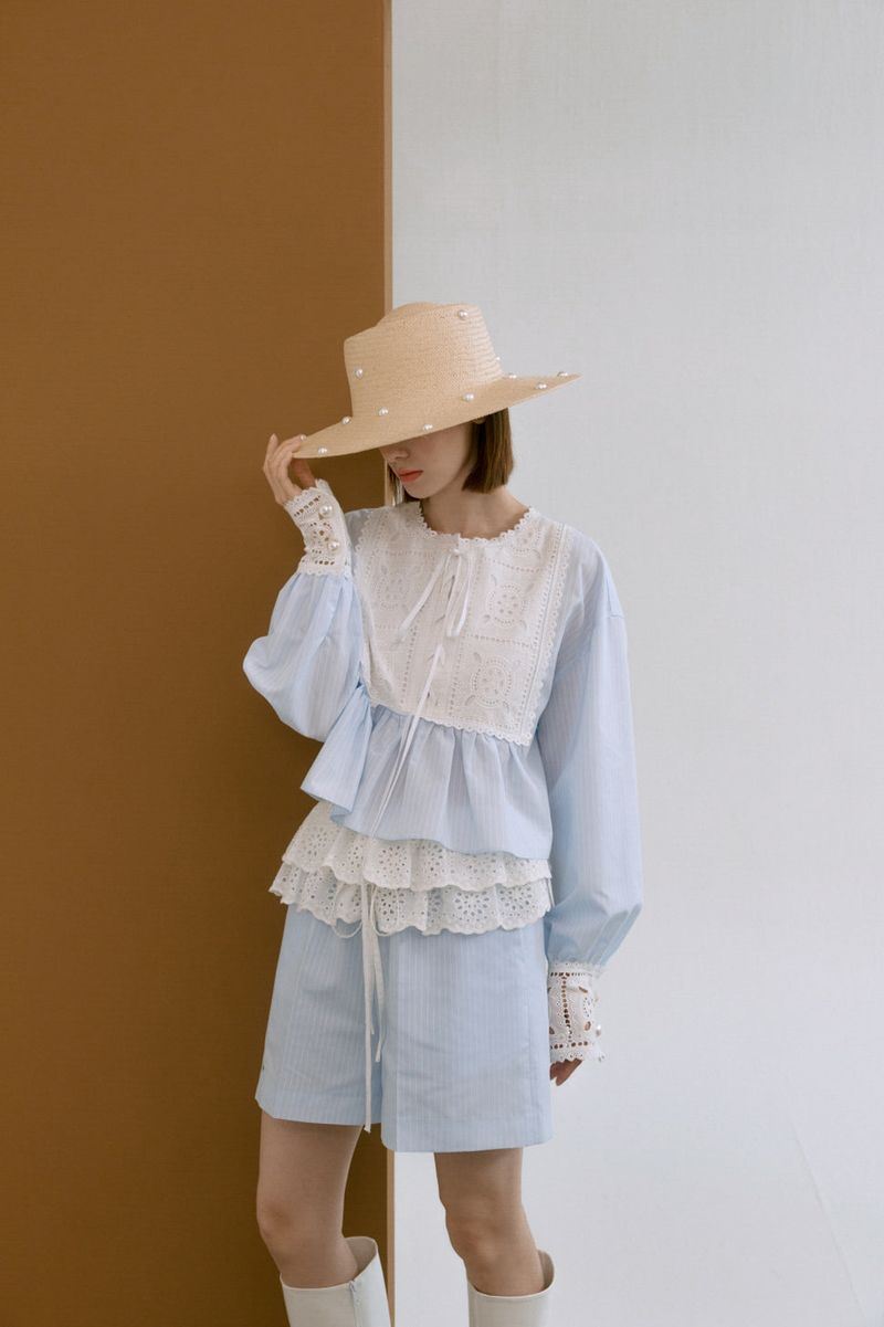 Cotton lace shirt