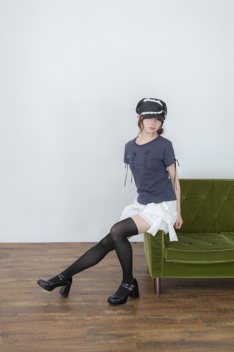 big ribbon pants(WHITE)