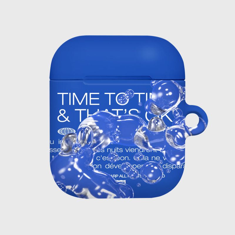 EARPEARP(アプアプ)の「BUBBLE TYPO-BLUE(AIR PODS-HARD)(Hats)」