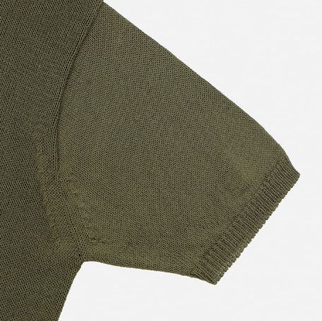 Bock Diagonal Button Linen Cardigan