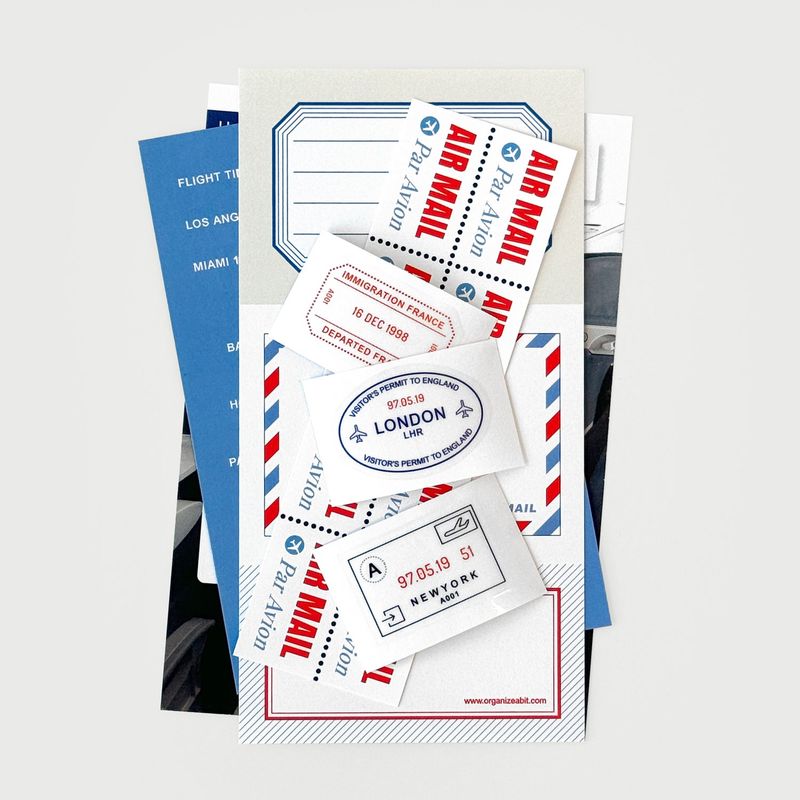 oab airport pack / scrap sticker set