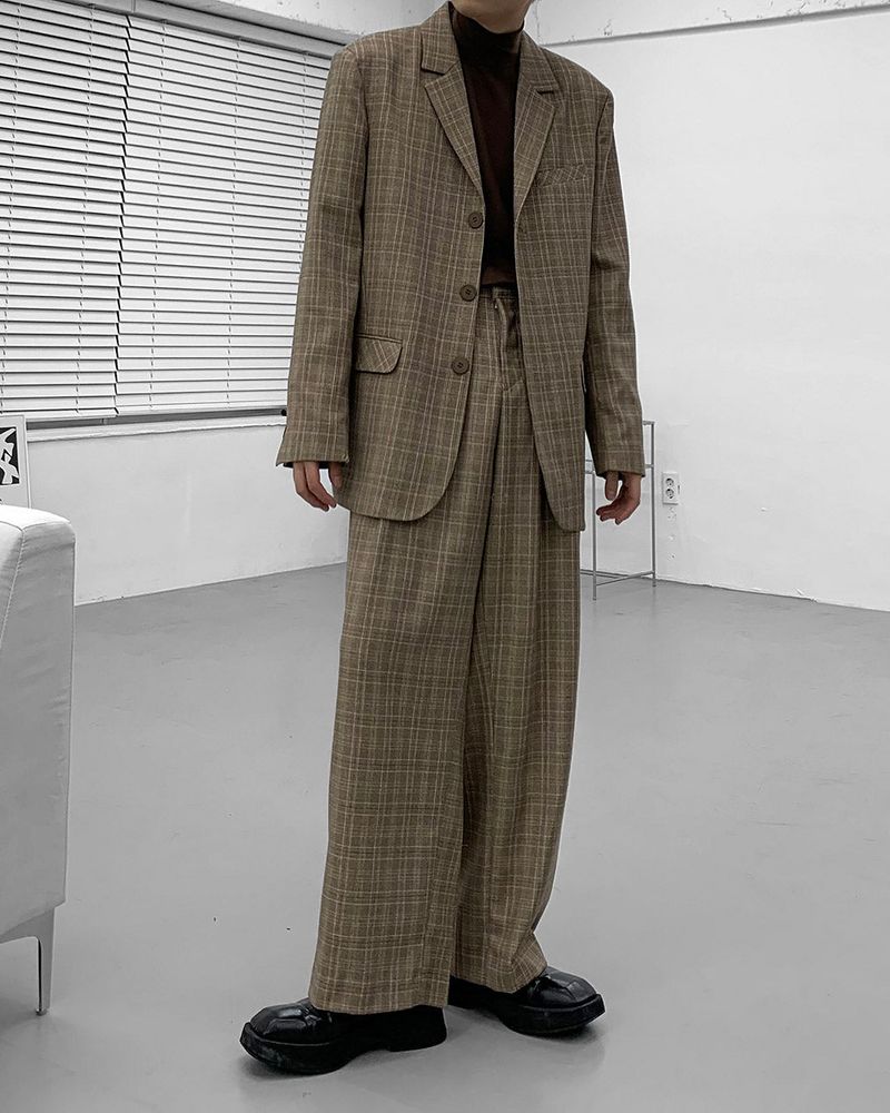 Midas Check Blazer (2 colors)