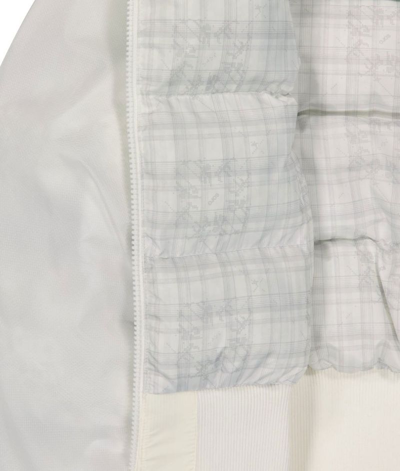 Reversible Check Padded Jacket / Ivory