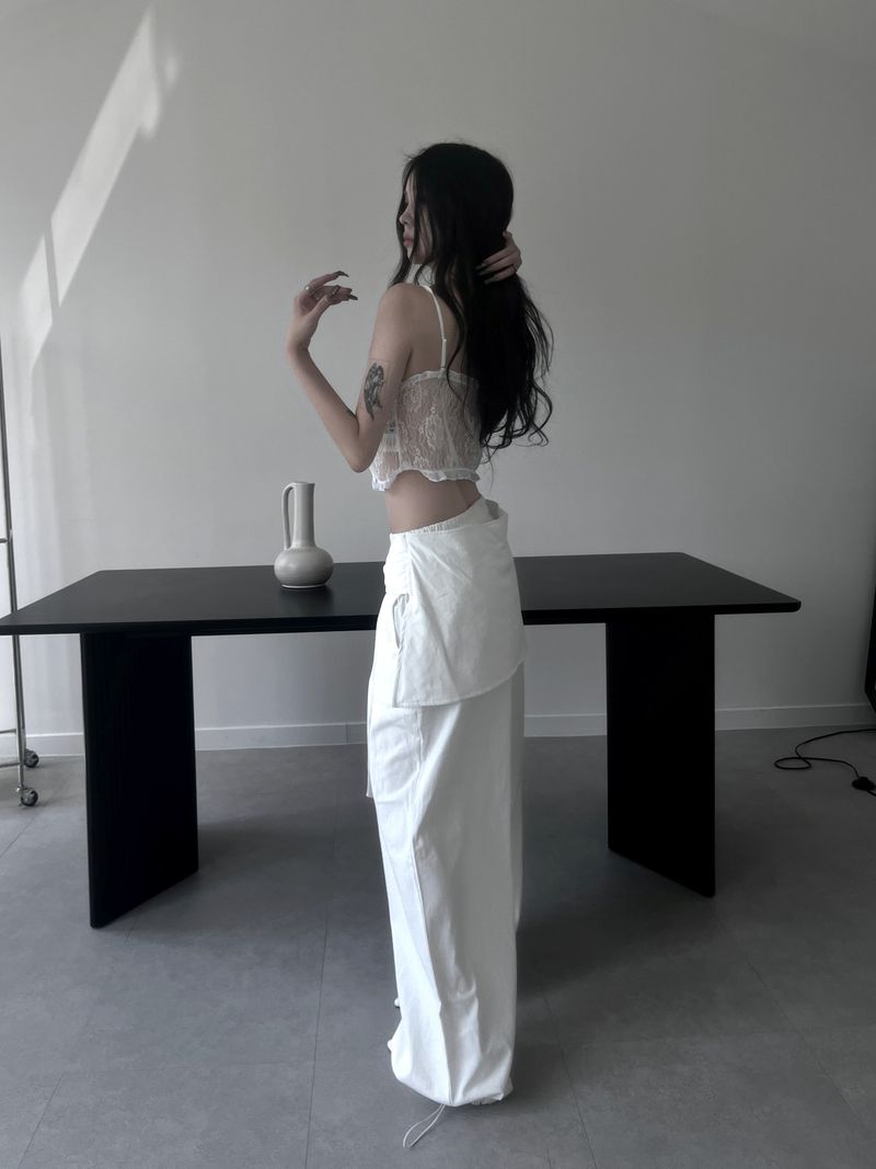 strap string pants (3color)