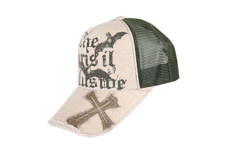 No.9631 cross VTG mesh CAP (4color)