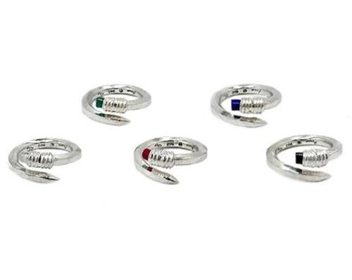 Linning Ring Silver green Onyx