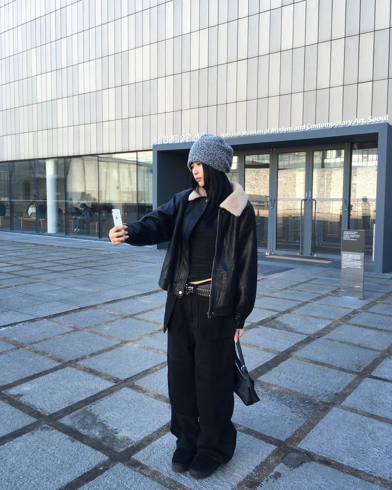 Big pocket black pants