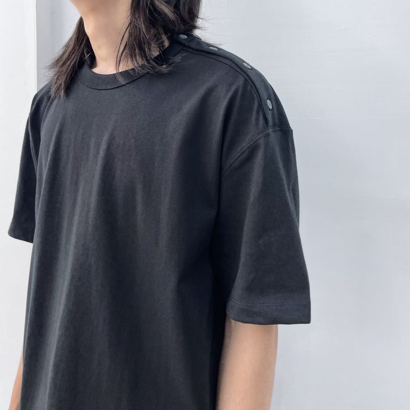 Side Snap Relaxed Tee
