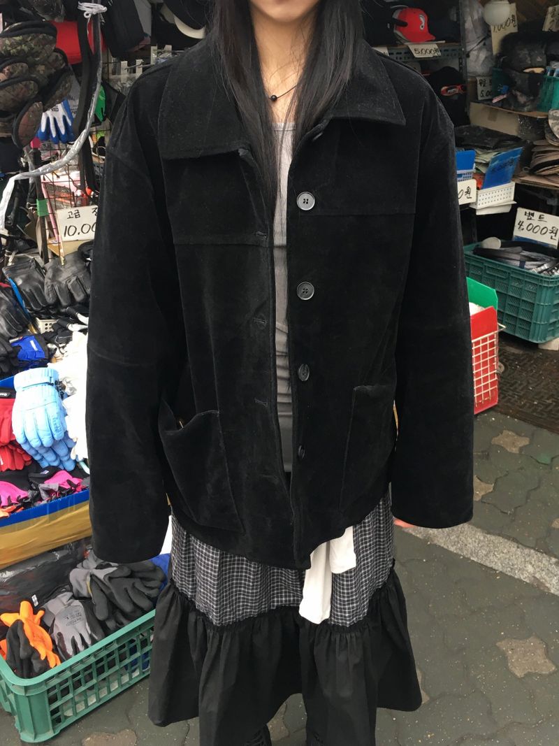 Retro Suede Trucker Jacket (3c)